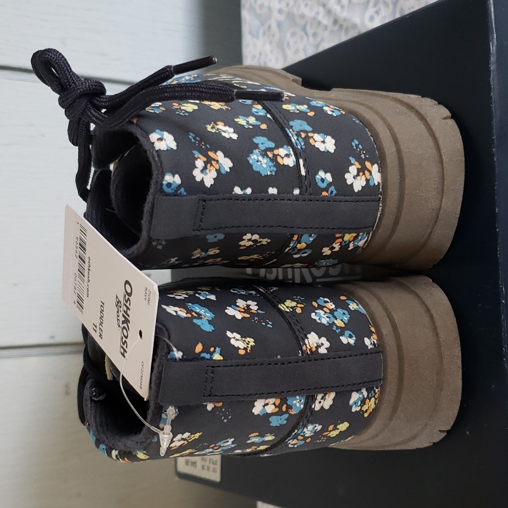 Floral Lace Boots Ziomi OshKosh Floral Print Fashion Boots Cowgirl Westwrn Boho - Picture 4 of 12